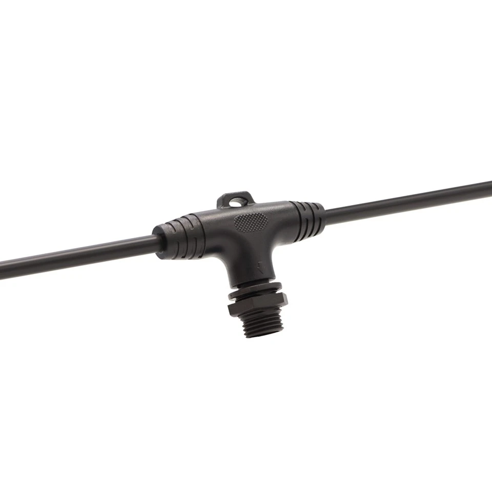Vodotěsná sestava bateriového kabelu typu M12 2-6 Pin T- pro robotické kabely IP67