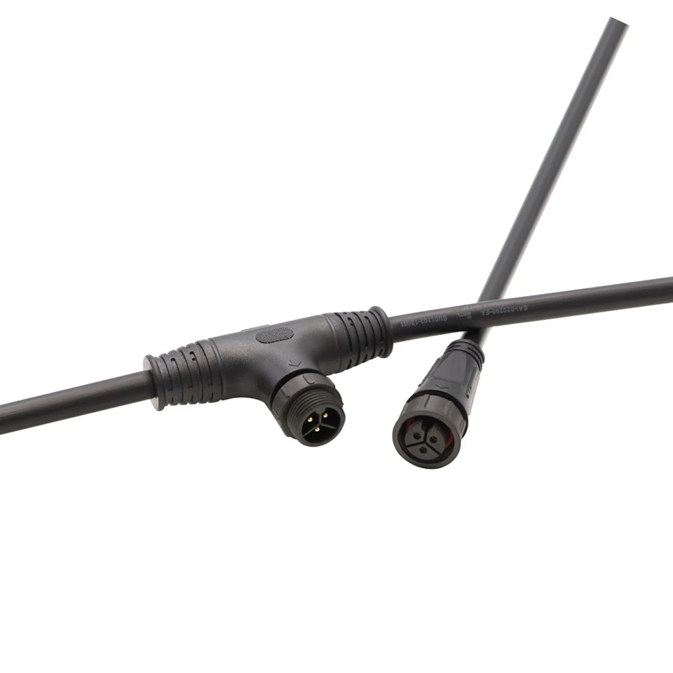 Vodotěsná sestava kabelu pro elektrické vozidlo typu M12 2-6 Pin T- s 16MM hlavním kabelem IP67